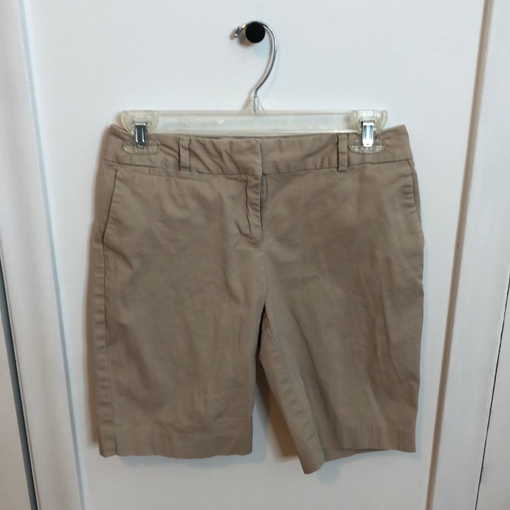 Talbots Perfect Shorts- Bermuda, Tan, Size 2P